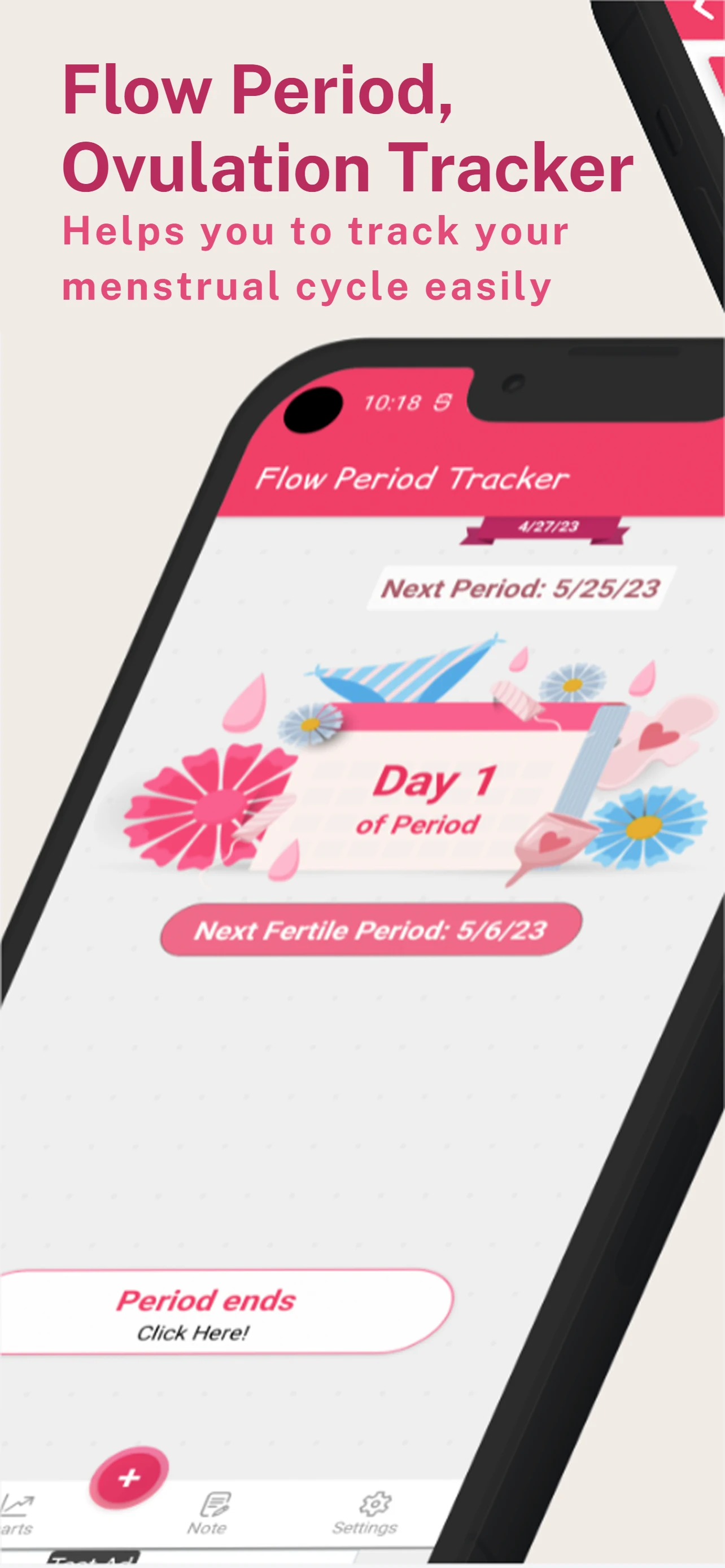 Flow Period, Ovulation Tracker screenshot